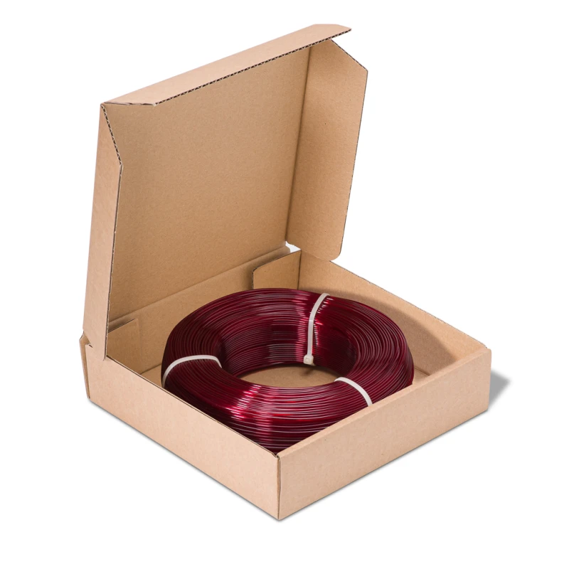Fiberlogy Refill Easy PETG Burgundy Transparent