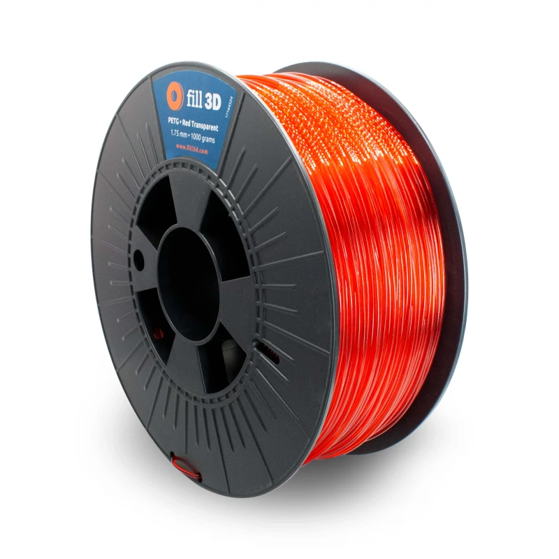 Fill 3D PETG Red Transparent 1 kg
